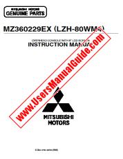 Voir MZ360229EX(LZH-80WM4) pdf Manuel d'utilisation anglais