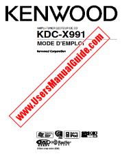 Visualizza KDC-X991 pdf Manuale utente francese