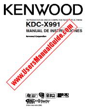 Ansicht KDC-X991 pdf Spanisch Benutzerhandbuch