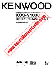 Visualizza KOS-V1000 pdf Manuale utente tedesco (EV).