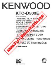 Voir KTC-D500E pdf Anglais, français, allemand, néerlandais, italien, espagnol, Portugal Manuel de l'utilisateur