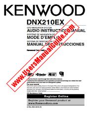 Ver DNX210EX pdf Inglés, Francés, Español (AUDIO) Manual del usuario