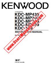 Voir KDC-MP339 pdf Manuel d'utilisation anglais