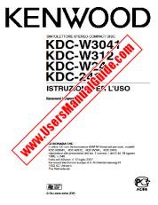 Voir KDC-W312 pdf Manuel de l'utilisateur italien