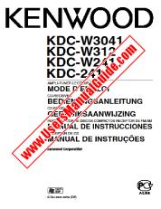 View KDC-W241 pdf French, German, Dutch, Spanish, Portugal User Manual