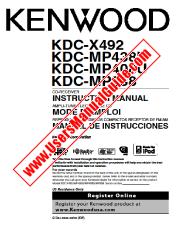 Ansicht KDC-X492 pdf Englisch, Französisch, Spanisch Benutzerhandbuch
