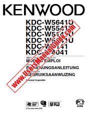 Ver KDC-W5041U pdf Francés, Alemán, Holandés Manual De Usuario