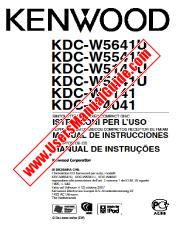 View KDC-W5541U pdf Italian, Spanish, Portugal User Manual