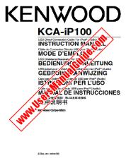 Voir KCA-iP100 pdf Anglais, français, allemand, néerlandais, italien, espagnol, Manuel d'utilisation chinois