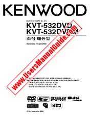 Voir KVT-532DVD pdf Corée du Manuel de l'utilisateur