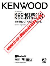 Voir KDC-BT8141U pdf Manuel d'utilisation anglais
