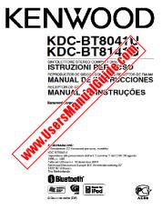 Ver KDC-BT8141U pdf Italiano, Español, Portugal Manual De Usuario