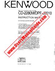 Ver CD-2280M pdf Manual de usuario en inglés (EE. UU.)