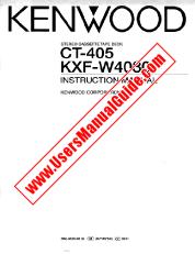 Ver KXF-W4030 pdf Manual de usuario en inglés (EE. UU.)