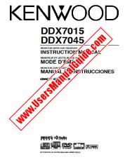 Ver DDX7045 pdf Manual de usuario en inglés (EE. UU.)