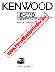 Visualizza HD-5MD pdf Manuale utente inglese (USA).