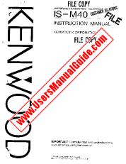 Vezi IS-M40 pdf Engleză (SUA) Manual de utilizare