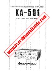 Ver KA-501 pdf Manual de usuario en inglés (EE. UU.)
