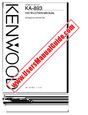 Vezi KA-893 pdf Engleză (SUA) Manual de utilizare