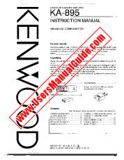 Voir KA-895 pdf English (USA) Manuel de l'utilisateur
