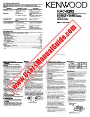 Vezi KAC-5202 pdf Engleză (SUA) Manual de utilizare