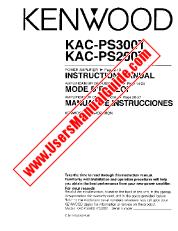 Ansicht KAC-PS300T pdf Englisch (USA) Benutzerhandbuch