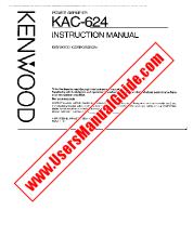 Ver KAC-624 pdf Manual de usuario en inglés (EE. UU.)