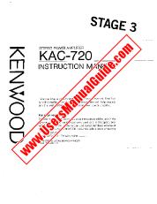 Ver KAC-720 pdf Manual de usuario en inglés (EE. UU.)
