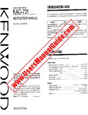 Vezi KAC-721 pdf Engleză (SUA) Manual de utilizare