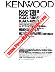 Ver KAC-428 pdf Manual de usuario en inglés (EE. UU.)