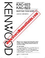 Ver KAC-923 pdf Manual de usuario en inglés (EE. UU.)