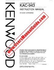 Vezi KAC-943 pdf Engleză (SUA) Manual de utilizare