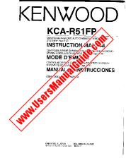 Visualizza KCA-R51FP pdf Manuale utente inglese (USA).