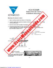 Ansicht KCA-RC50MR pdf Englisch (USA) Benutzerhandbuch