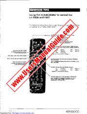 Ver KCA-RC800AV pdf Manual de usuario en inglés (EE. UU.)