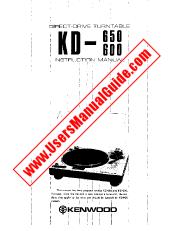 Ver KD-650 pdf Manual de usuario en inglés (EE. UU.)