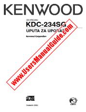 View KDC-234SG pdf Croatian User Manual
