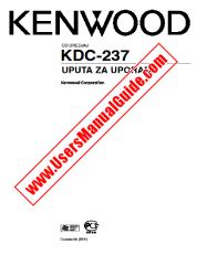 Visualizza KDC-237 pdf Manuale utente croato