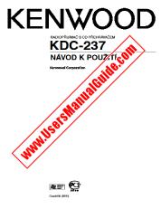 Ver KDC-237 pdf Manual de usuario checo