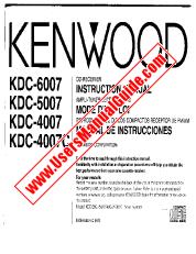 Voir KDC-5007 pdf English (USA) Manuel de l'utilisateur