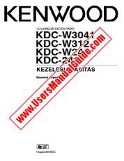 Ver KDC-W312 pdf Manual de usuario húngaro