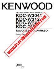 View KDC-W312 pdf Slovene User Manual