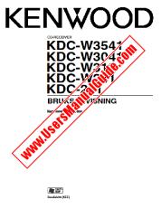 View KDC-W3541 pdf Swedish User Manual