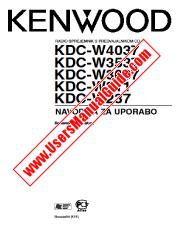 View KDC-W4037 pdf Slovene User Manual