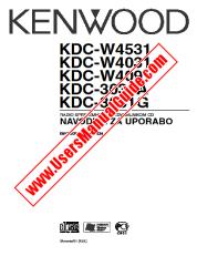 View KDC-W4031 pdf Slovene User Manual