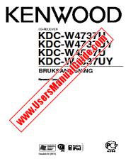 View KDC-W4537UY pdf Swedish User Manual