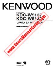 Ver KDC-W5137 pdf Manual de usuario croata