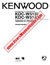 Ver KDC-W5137 pdf Manual de usuario checo