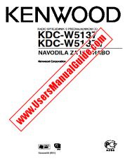 View KDC-W5137 pdf Slovene User Manual
