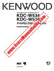 Ver KDC-W534 pdf Manual de usuario de Polonia